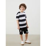 Lc Waikiki Yeni Sezon Beli Lastikli Beşiktaş Baskılı Erkek Çocuk Şort - Siyah - 2 - 3 Yaş