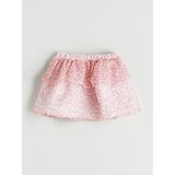 Lc Waikiki Yeni Sezon Beli Lastikli Çiçekli Kız Çocuk Etek - Pembe - 4 - 5 Yaş