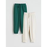 Lc Waikiki Yeni Sezon Beli Lastikli Erkek Çocuk Jogger Eşofman Alt 2'li - 2 - 3 Yaş - Bej