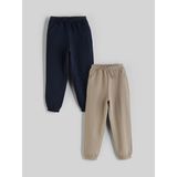 Lc Waikiki Yeni Sezon Beli Lastikli Erkek Çocuk Jogger Eşofman Alt 2'li - 4 - 5 Yaş - Bej