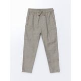 Lc Waikiki Yeni Sezon Beli Lastikli Erkek Cocuk Jogger Pantolon - S5DF11Z1 - Haki