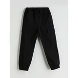 Lc Waikiki Yeni Sezon Beli Lastikli Erkek Çocuk Kargo Jogger Pantolon - Siyah - 1 - 2 Yaş
