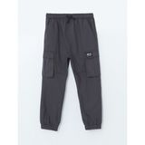 Lc Waikiki Yeni Sezon Beli Lastikli Erkek Çocuk Kargo Pantolon - Antrasit - 1 - 2 Yaş