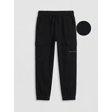 Lc Waikiki Yeni Sezon Beli Lastikli Erkek Çocuk Kargo Pantolon - Yeni Siyah - 7 - 8 Yaş