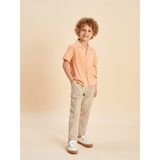 Lc Waikiki Yeni Sezon Beli Lastikli Erkek Çocuk Keten Görünümlü Pantolon - Kahverengi - 1 - 2 Yaş