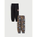 Lc Waikiki Yeni Sezon Beli Lastikli Erkek Çocuk Pijama Alt 2'li - Antrasit - 3 - 4 Yaş
