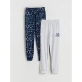 Lc Waikiki Yeni Sezon Beli Lastikli Erkek Çocuk Pijama Alt 2'li - Lacivert - 12 - 13 Yaş