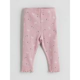 Lc Waikiki Yeni Sezon Beli Lastikli Fiyonk Desenli Kız Bebek Tayt - 18 - 24 Ay - Pembe