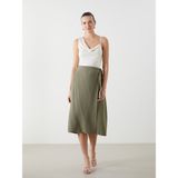 Lc Waikiki Yeni Sezon Beli Lastikli Kadın Etek - Yeşil - 44
