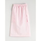 Lc Waikiki Yeni Sezon Beli Lastikli Kız Çocuk Kargo Etek - Pembe - 9 - 10 Yaş