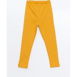 Lc Waikiki Yeni Sezon Beli Lastikli Kız Çocuk Tayt - Sarı - 10 - 11 Yaş