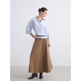 Lc Waikiki Yeni Sezon Beli Lastikli Kloş Etek - Kahverengi - 2XL