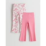 Lc Waikiki Yeni Sezon Beli Lastikli Kurdele Detaylı Kız Çocuk Tayt - 1 - 2 Yaş - Pembe