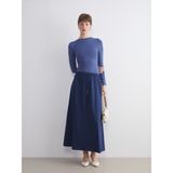 Lc Waikiki Yeni Sezon Beli Lastikli Poplin A Kesim Etek - Lacivert - 44