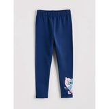 Lc Waikiki Yeni Sezon Beli Lastikli Stitch Baskılı Kız Çocuk Tayt - Lacivert - 3 - 4 Yaş