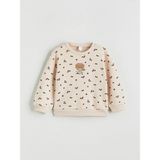 Lc Waikiki Yeni Sezon Bisiklet Yaka Ayı Teddy Nakışlı Kız Çocuk Sweatshirt - Bej - 9 - 12 Ay