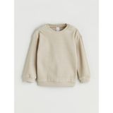 Lc Waikiki Yeni Sezon Bisiklet Yaka Basic Erkek Bebek Sweatshirt - Bej - 9 - 12 Ay