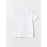 Lc Waikiki Yeni Sezon Bisiklet Yaka Basic Erkek Bebek Tişört - Beyaz - 9 - 12 Ay