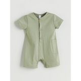 Lc Waikiki Yeni Sezon Bisiklet Yaka Basic Erkek Bebek Tulum - Yeşil - 2 - 3 Yaş