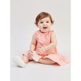 Lc Waikiki Yeni Sezon Bisiklet Yaka Basic Kız Bebek Elbise - 1 - 3 Ay - Pembe