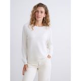 Lc Waikiki Yeni Sezon Bisiklet Yaka Çiçekli Kadın Triko Kazak - Bej - 2XL