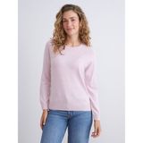 Lc Waikiki Yeni Sezon Bisiklet Yaka Çiçekli Kadın Triko Kazak - Pembe - 3XL