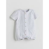 Lc Waikiki Yeni Sezon Bisiklet Yaka Çizgili Erkek Bebek Tulum - Ekru - 2 - 3 Yaş