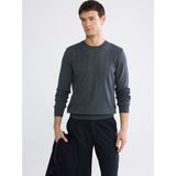 Lc Waikiki Yeni Sezon Bisiklet Yaka Çizgili Erkek Triko Kazak - Antrasit - 3XL