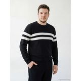 Lc Waikiki Yeni Sezon Bisiklet Yaka Çizgili Erkek Triko Kazak - Lacivert - 6XL
