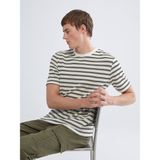 Lc Waikiki Yeni Sezon Bisiklet Yaka Çizgili Penye Erkek Tişört - Siyah - M