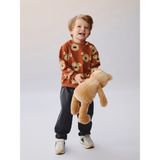 Lc Waikiki Yeni Sezon Bisiklet Yaka Erkek Bebek Sweatshirt ve Eşofman Alt 2'li - Turuncu - 3 - 6 Ay