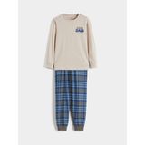Lc Waikiki Yeni Sezon Bisiklet Yaka Erkek Çocuk Pijama Takımı - Gri - 8 - 9 Yaş