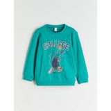 Lc Waikiki Yeni Sezon Bisiklet Yaka Erkek Çocuk Sweatshirt - Yeşil - 2 - 3 Yaş