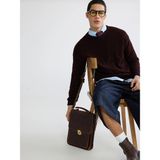 Lc Waikiki Yeni Sezon Bisiklet Yaka Erkek Dokulu Triko Kazak - Bordo - XL