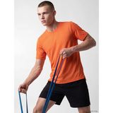 Lc Waikiki Yeni Sezon Bisiklet Yaka Erkek Spor Tişört - Canlı Turuncu - 3XL