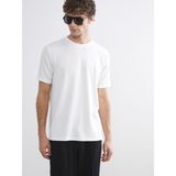 Lc Waikiki Yeni Sezon Bisiklet Yaka Erkek Tişört - Ekru - 3XL