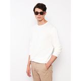 Lc Waikiki Yeni Sezon Bisiklet Yaka Erkek Triko Kazak - Ekru - 3XL