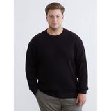 Lc Waikiki Yeni Sezon Bisiklet Yaka Erkek Triko Kazak - Kahverengi - 5XL - 6XL