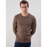 Lc Waikiki Yeni Sezon Bisiklet Yaka Erkek Triko Kazak - Kahverengi - XL