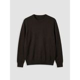 Lc Waikiki Yeni Sezon Bisiklet Yaka Erkek Triko Kazak - Koyu Kahverengi - 3XL