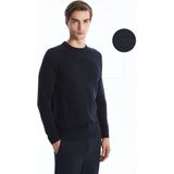 Lc Waikiki Yeni Sezon Bisiklet Yaka Erkek Triko Kazak - Lacivert - 2XL