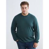 Lc Waikiki Yeni Sezon Bisiklet Yaka Erkek Triko Kazak - Petrol - 3XL - 4XL