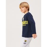 Lc Waikiki Yeni Sezon Bisiklet Yaka Fenerbahçe Baskılı Erkek Çocuk Pijama Takımı - Lacivert - 2 - 3 Yaş