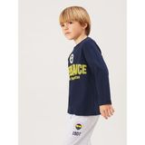 Lc Waikiki Yeni Sezon Bisiklet Yaka Fenerbahce Baskili Erkek Cocuk Pijama Takimi - S5I591Z1 - Lacivert - 5 - 6 Yaş