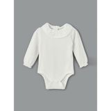 Lc Waikiki Yeni Sezon Bisiklet Yaka Fırfırlı Kız Bebek Çıtçıtlı Bodysuit - Ekru - 1 - 3 Ay