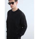 Lc Waikiki Yeni Sezon Bisiklet Yaka Fitilli Erkek Kazak - Siyah - 2XL