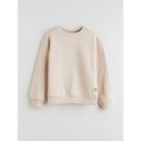 Lc Waikiki Yeni Sezon Bisiklet Yaka Fiyonk Detaylı Kız Çocuk Kalın Sweatshirt - Bej - 9 - 10 Yaş