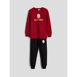 Lc Waikiki Yeni Sezon Bisiklet Yaka Galatasaray Baskılı Erkek Çocuk Pijama Takımı - Kırmızı - 12 - 13 Yaş