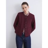 Lc Waikiki Yeni Sezon Bisiklet Yaka Kadın Ceket - Bordo - 34