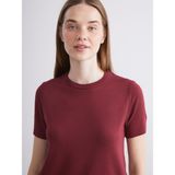 Lc Waikiki Yeni Sezon Bisiklet Yaka Kadın Triko Kazak - Bordo - XS